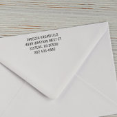 差出人住所のミニマリスト名のモダン作成 セルフインキングスタンプ