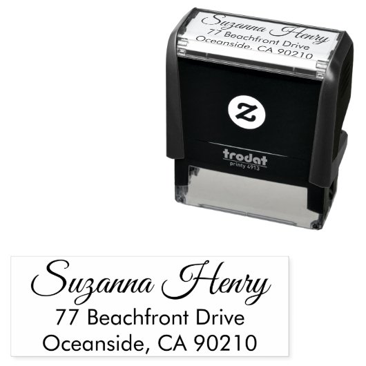 差出人住所の手書エレガントき(_N) セルフインキングスタンプ (インサイチュ)