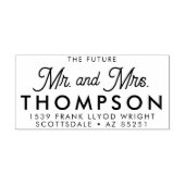 差出人住所の未来のミセスモダンカスタマイズさん セルフインキングスタンプ (デザイン)