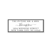 差出人住所の未来ミセス結婚ズ縁どの セルフインキングスタンプ (デザイン)