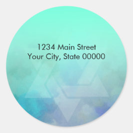 差出人住所アクアアンドブルースターオブデイビッド ラウンドシール