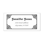 差出人住所アールヌーボースタイルフレームCC1139 ラバースタンプ (インプリント)