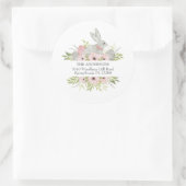 差出人住所イースターバニー&エッグス ラウンドシール (バッグ)