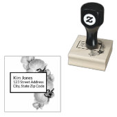 差出人住所ウッドアートスタンプ ラバースタンプ (押印)