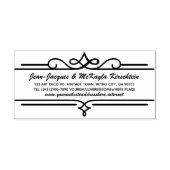 差出人住所エレガントな結婚記念日フォーマル セルフインキングスタンプ (デザイン)