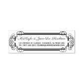 差出人住所エレガントな結婚記念日ロココ セルフインキングスタンプ (デザイン)