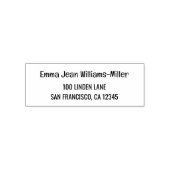 差出人住所エレガントクモダンリースクリプト セルフインキングスタンプ (デザイン)