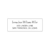 差出人住所エレガントクモダンリースクリプト セルフインキングスタンプ (デザイン)