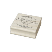 差出人住所エレガントフローラスクリプカスタムト ラバースタンプ (スタンプ)