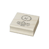 差出人住所エレガントモノグラムミニマル ラバースタンプ (スタンプ)