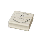 差出人住所エレガントモノグラムミニマル ラバースタンプ (スタンプ)