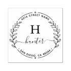 差出人住所エレガントモノグラムミニマル