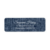 差出人住所エレガント手書き差出人住所(_L) ラベル (正面)