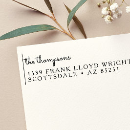 差出人住所カスタムスエレガントプ結婚リプト セルフインキングスタンプ