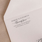 差出人住所カスタムスタンプ家族モノグラムスクリプト セルフインキングスタンプ