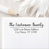 差出人住所カスタムファミリ名Boulevardスクリプト ラベル (インサイチュ)