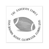 差出人住所カスタムフットボール セルフインキングスタンプ (デザイン)