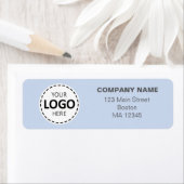 差出人住所カスタムベビーブルー ラベル (インサイチュ)