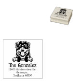 差出人住所カスタムロットワイラードッグ ラバースタンプ (押印)