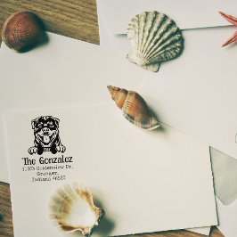 差出人住所カスタムロットワイラードッグ ラバースタンプ