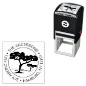 差出人住所カスタム傘パインツリー セルフインキングスタンプ (インサイチュ)