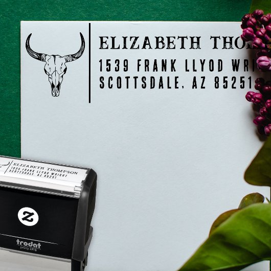 差出人住所カントリー結婚ウェスタンのNash Bash セルフインキングスタンプ