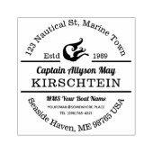 差出人住所キャプテンマーメイド航海のマリンシー ラバースタンプ (インプリント)