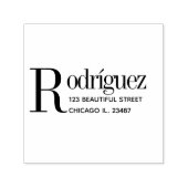 差出人住所クシンプルリミニマル連絡ン セルフインキングスタンプ (デザイン)