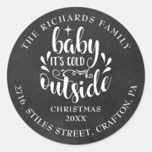 差出人住所クリスマスボホシャルボード