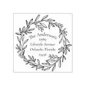 差出人住所クリスマス植物学 ラバースタンプ (インプリント)