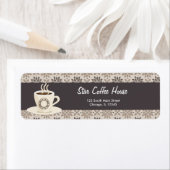 差出人住所コーヒーハウス ラベル (インサイチュ)