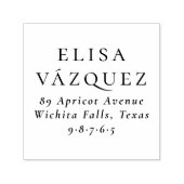 差出人住所ゴムスタンプ&クラシックタイポグラフィ セルフインキングスタンプ (デザイン)