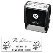 差出人住所ゴム印、カスタム差出人住所 セルフインキングスタンプ (インサイチュ)