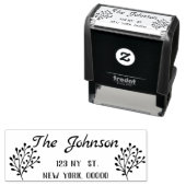 差出人住所ゴム印、カスタム差出人住所 セルフインキングスタンプ (インサイチュ)