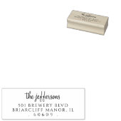 差出人住所シンプルカスタムスクリプト名 ラバースタンプ (押印)