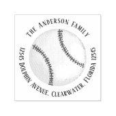 差出人住所シンプルスポーツ野球 セルフインキングスタンプ (デザイン)