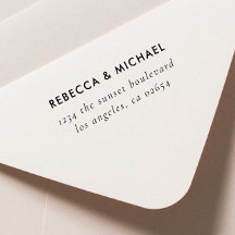 差出人住所シンプル自着式ゴムスタンプ