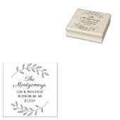 差出人住所スクリプト植物独自の作成 ラバースタンプ (押印)