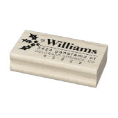 差出人住所スタンプとクリスマスグリーン ラバースタンプ (スタンプ)