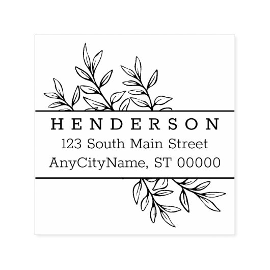 差出人住所スタンプエレガント セルフインキングスタンプ (デザイン)