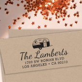 差出人住所スタンプキャンパー引っ越し祝いパーティーギフト セルフインキングスタンプ