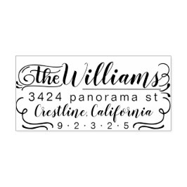 差出人住所スタンプクラシックHowJoyfulスタイル ラバースタンプ