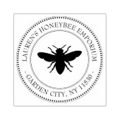 差出人住所スタンプヴィンテージ蜂蜜 ラバースタンプ (インプリント)