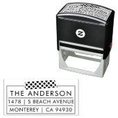 差出人住所スタンプ偽の和紙テープ自己インクに見える セルフインキングスタンプ (インサイチュ)