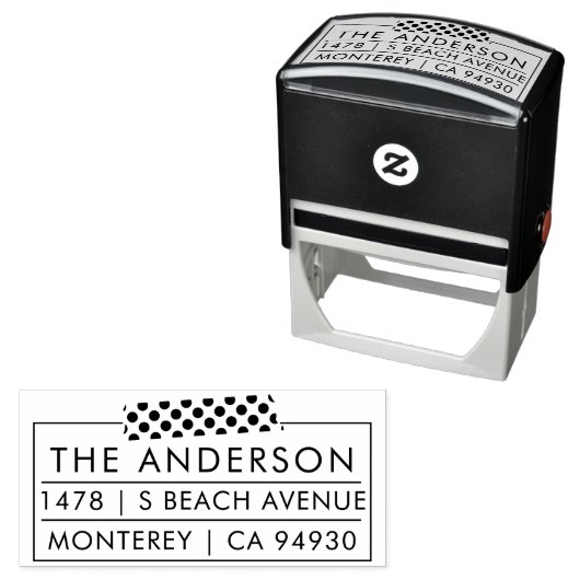 差出人住所スタンプ偽の和紙テープ自己インクに見える セルフインキングスタンプ (インサイチュ)