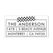 差出人住所スタンプ偽の和紙テープ自己インクに見える セルフインキングスタンプ (デザイン)