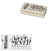 差出人住所スタンプ移動した新しいアドレス ラバースタンプ (押印)