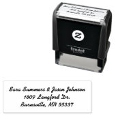 差出人住所スタンプ – カスタマイズ可能 セルフインキングスタンプ (インサイチュ)