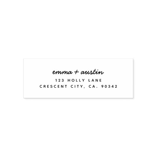 差出人住所スタンプ |ミニマモダンリストスタイリッシュ セルフインキングスタンプ (デザイン)