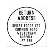 差出人住所スタンプ ラバースタンプ (インプリント)